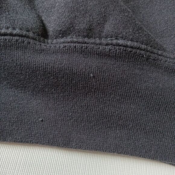 Clickbait Black Embroidered Drawstring Hooded Sweatshirt David Dobrik Size Large - Picture 9 of 12